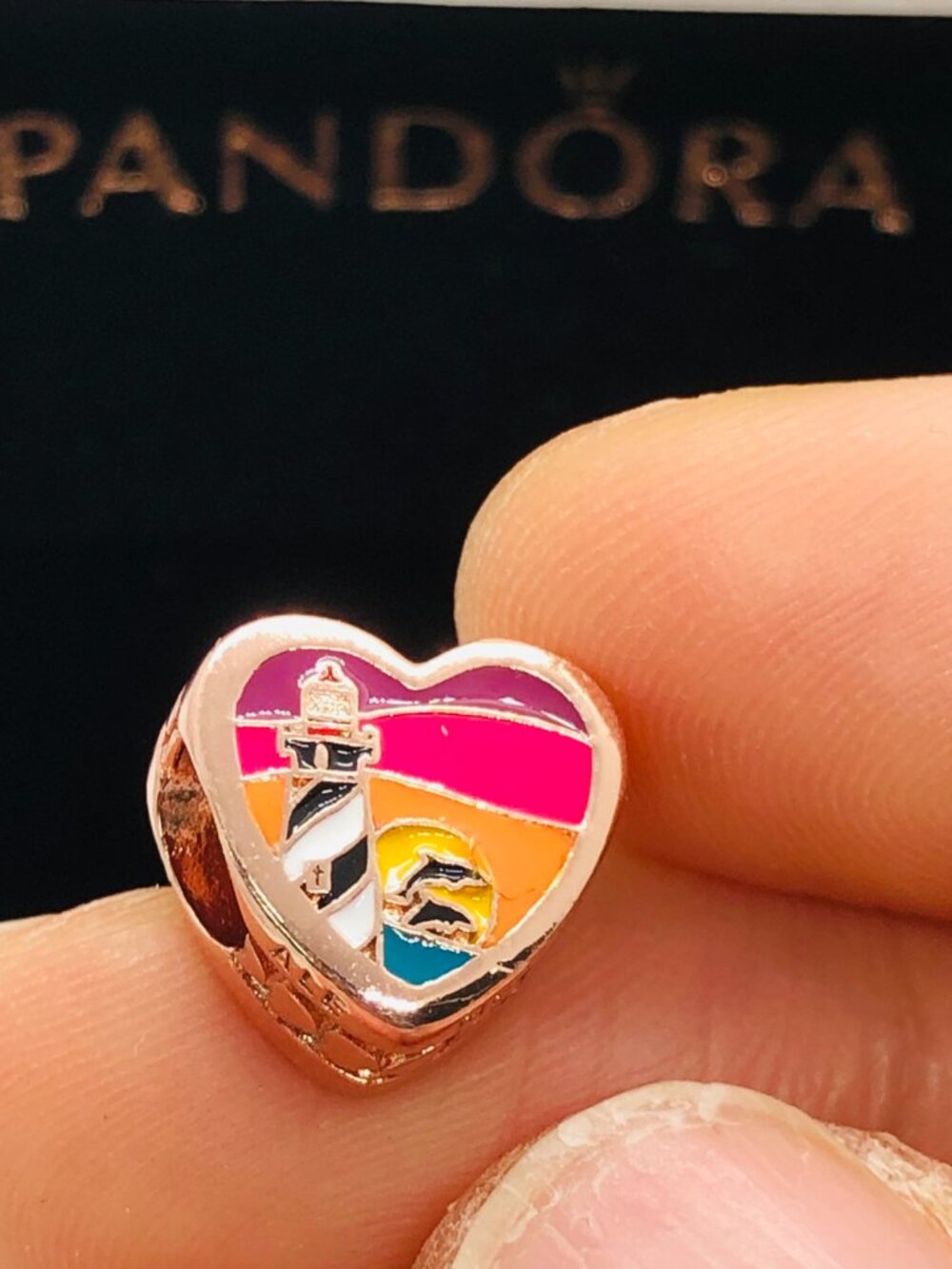 ✨🔥Pandora St. Augustine Florida Exclusive Heart Charm Rose gold